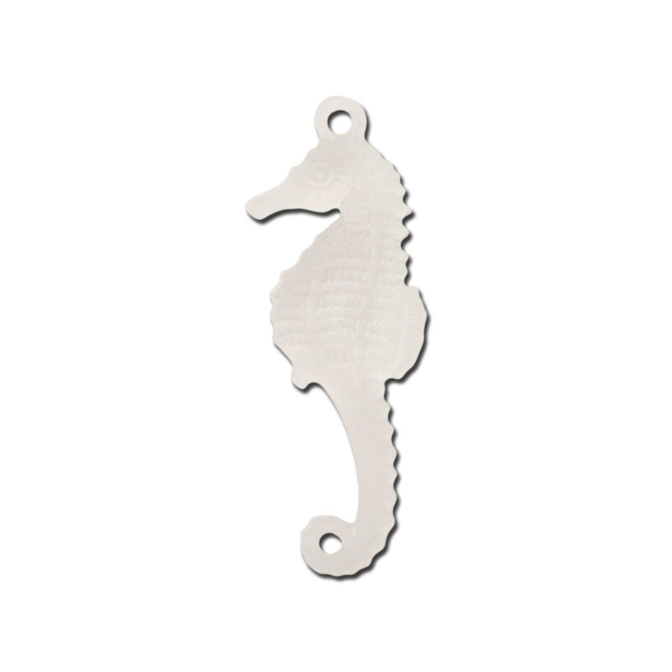 Matte Crystal Lucite Baby Seahorse Pendants Charms29x10mm (6) pnd110