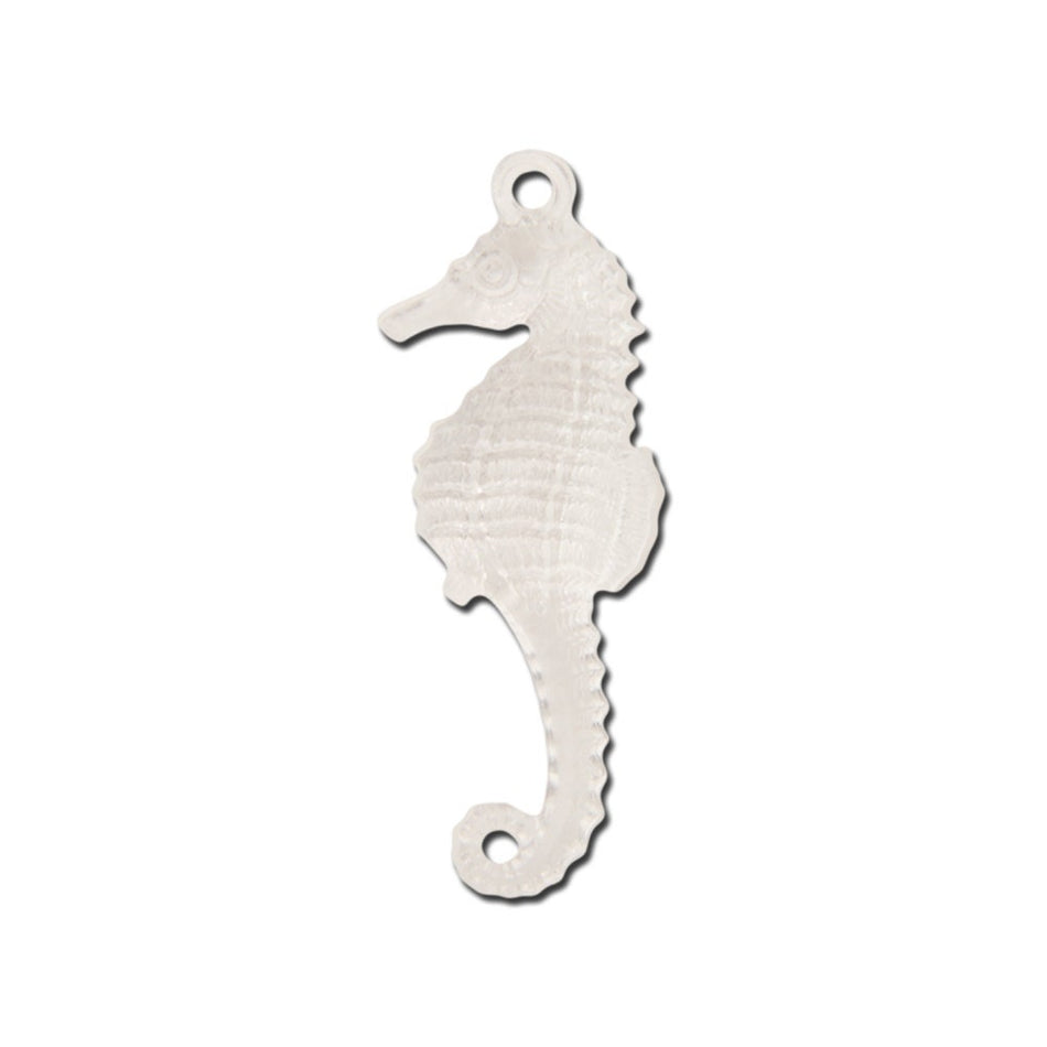 Crystal Clear Lucite Baby Seahorse Pendants Charms 29x10mm pnd110G