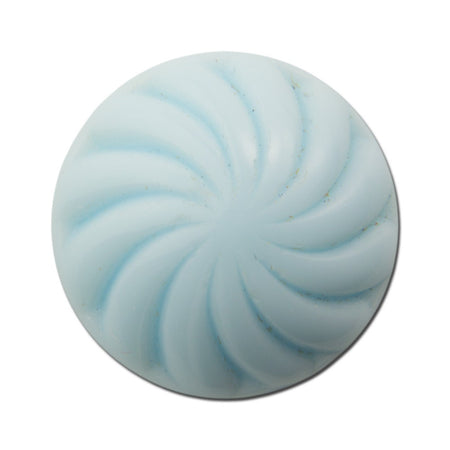 Vintage Light Blue Glass Swirled Domed Cabochon 19mm (2) cab219A