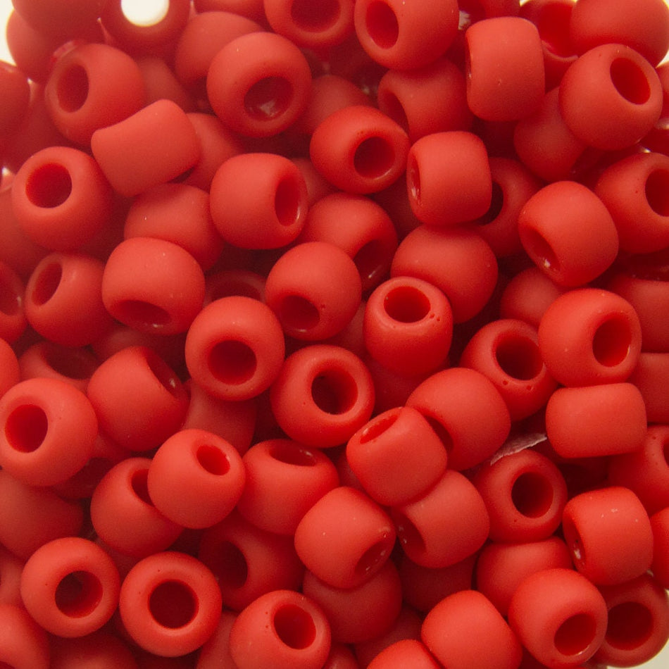 8/0 TOHO ROUND Opaque Frosted Cherry Seed Bead (8g)