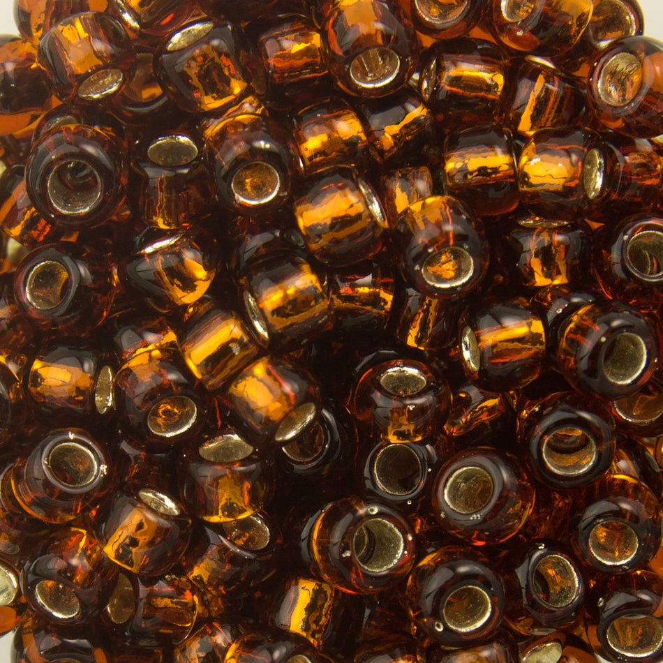 8/0 TOHO ROUND Silver Lined Smoky Topaz Seed Bead (8g)