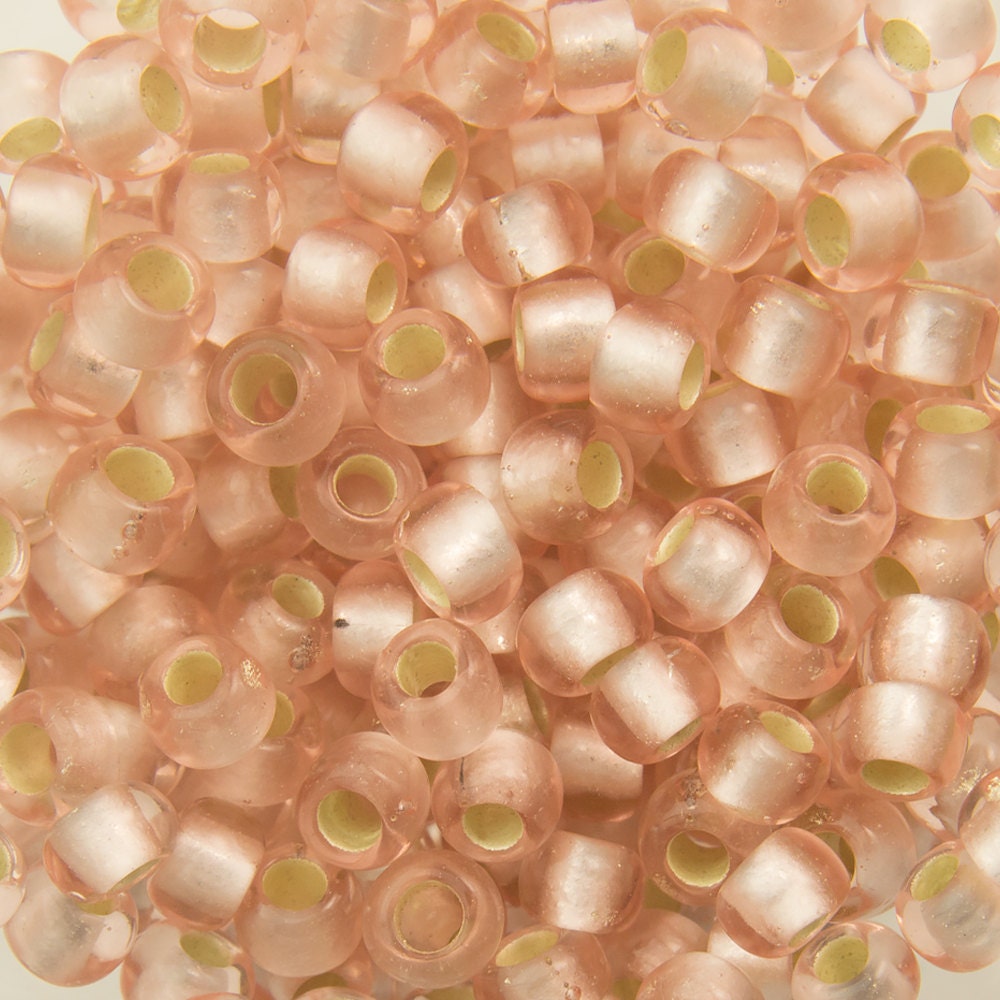 8/0 TOHO ROUND Silver Lined Frosted Rosaline Seed Bead (8g)