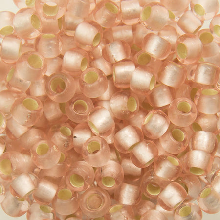 8/0 TOHO ROUND Silver Lined Frosted Rosaline Seed Bead (8g)