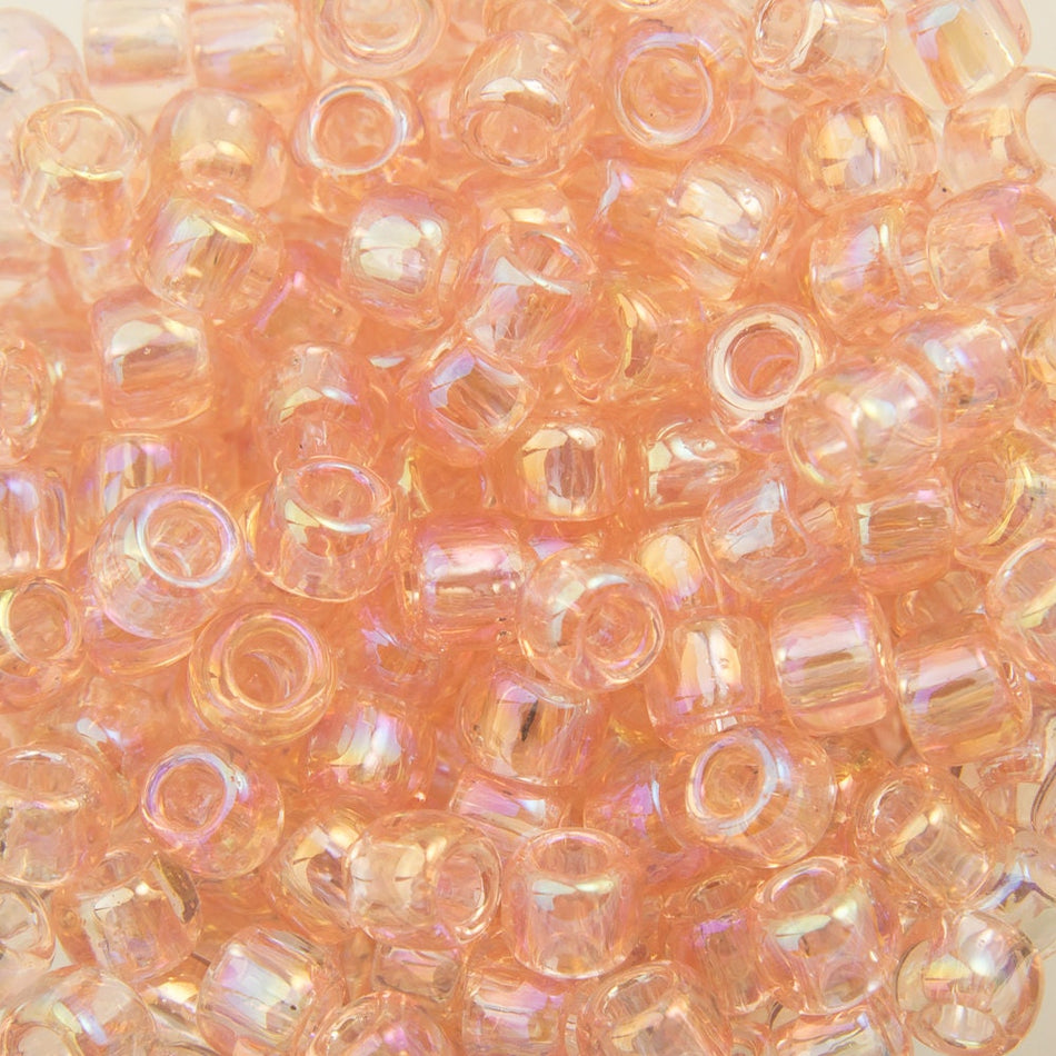 8/0 TOHO ROUND Transparent Rainbow Rosaline Seed Bead (8g)