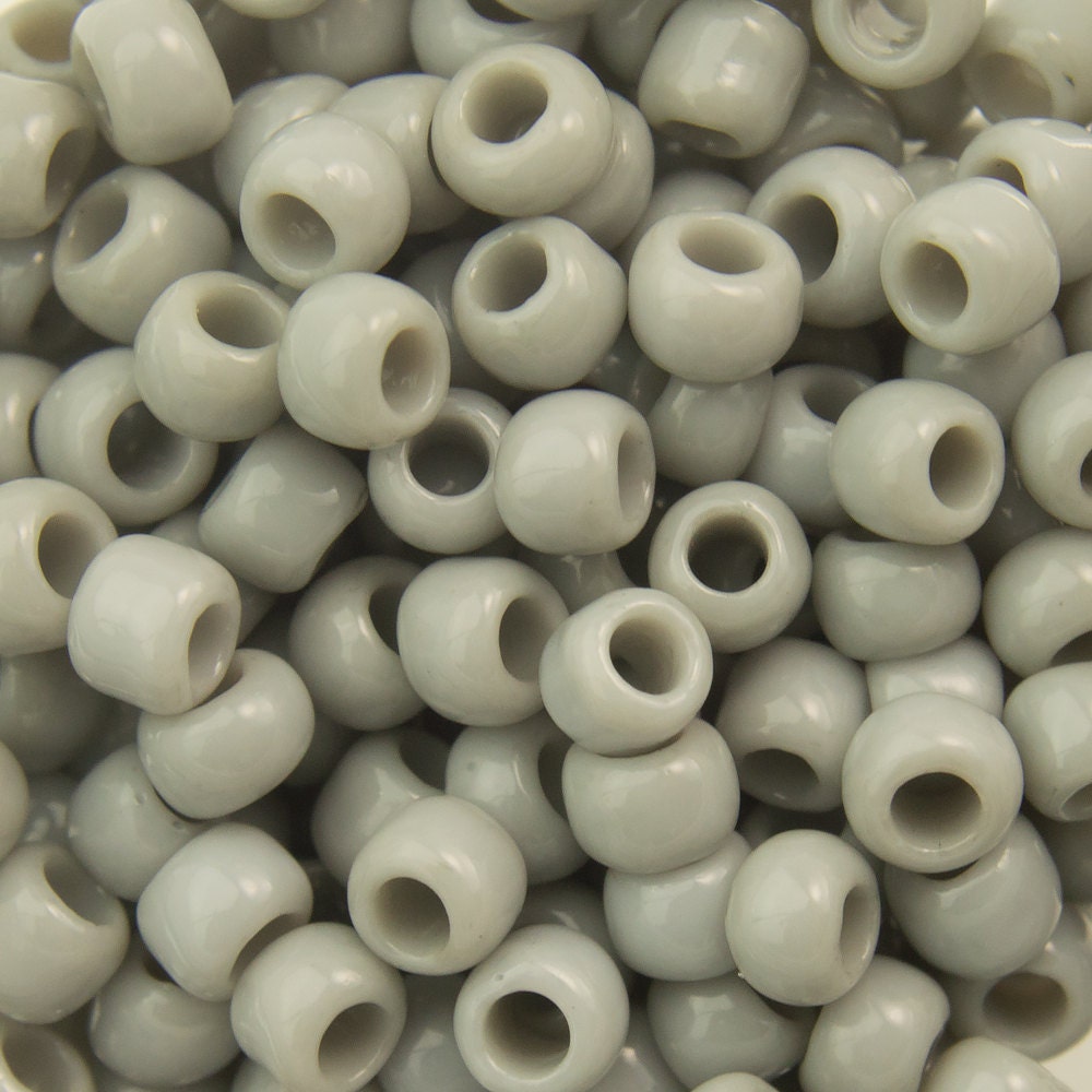 8/0 TOHO ROUND Opaque Gray Seed Bead (8g)