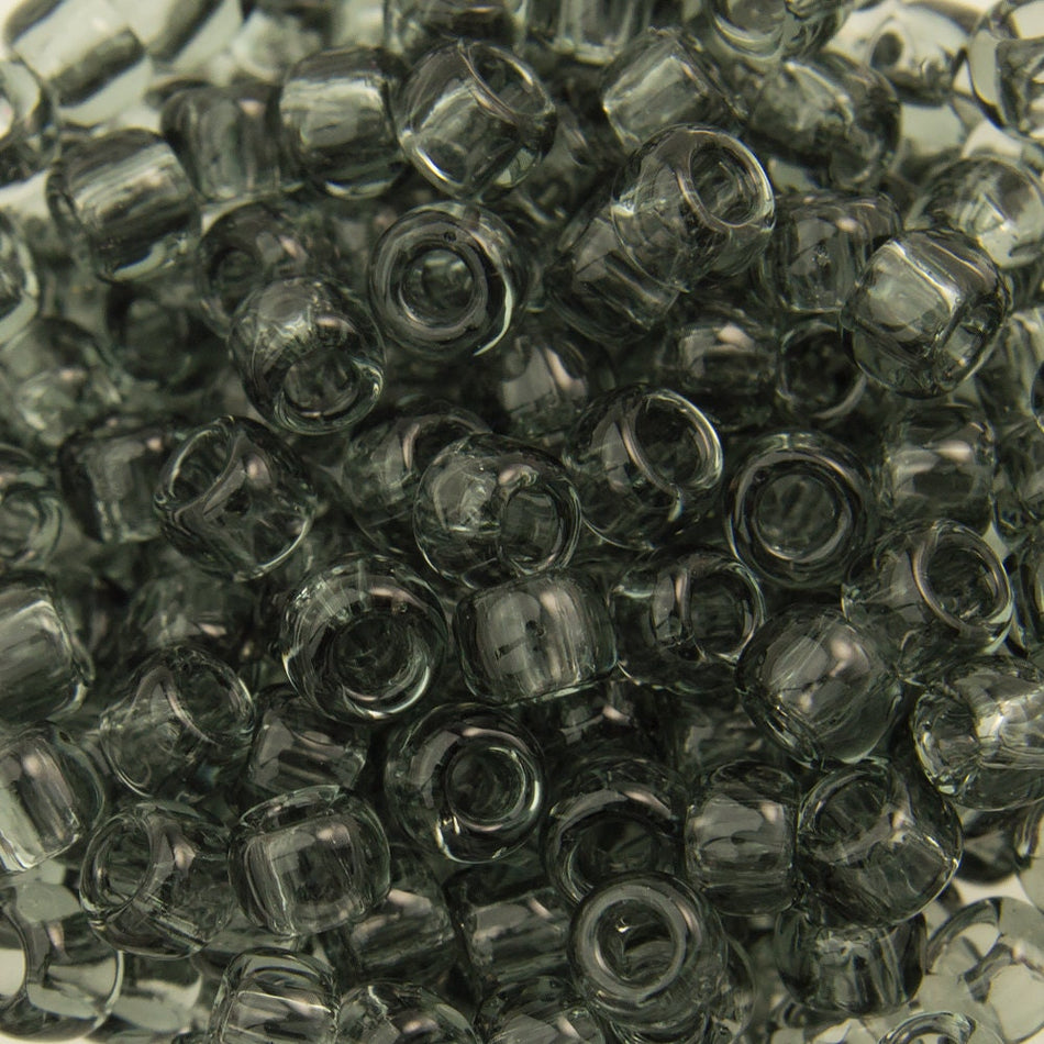 8/0 TOHO ROUND Transparent Gray Seed Bead (8g)