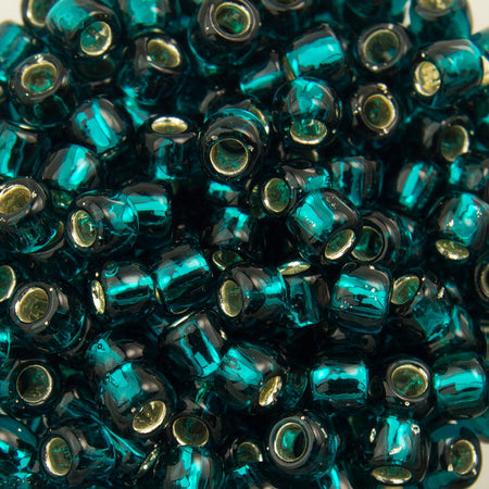 8/0 TOHO ROUND Silver Lined Teal Seed Bead (8g)