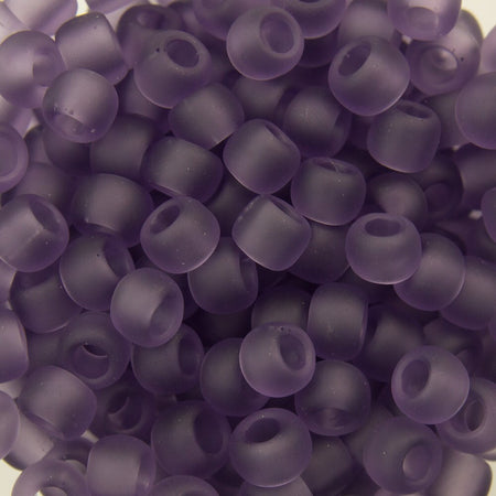 8/0 TOHO ROUND Transparent Frosted Sugar Plum Seed Bead (8g)