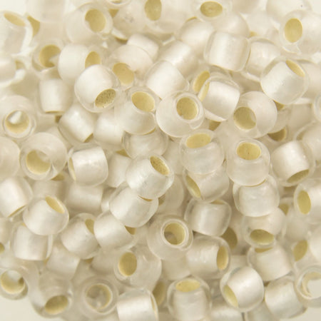 8/0 TOHO ROUND Silver Lined Frosted Crystal Seed Bead (8g)