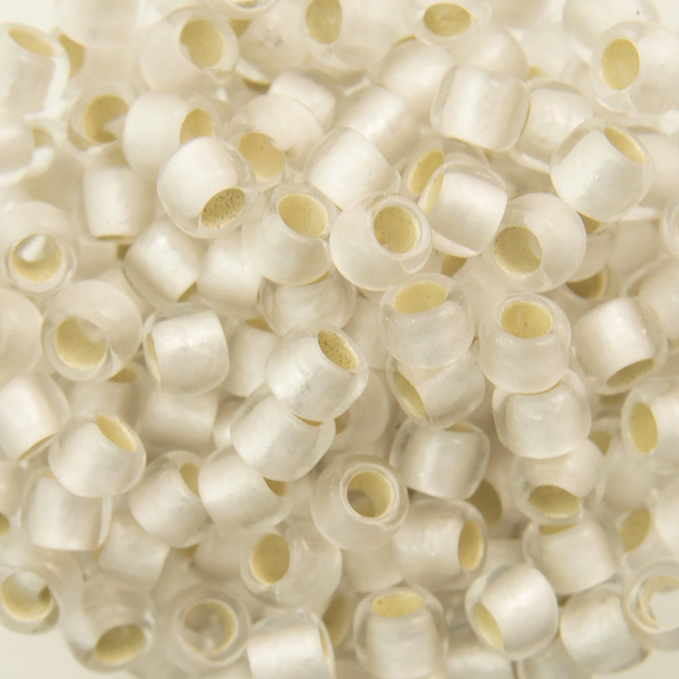 8/0 TOHO ROUND Silver Lined Frosted Crystal Seed Bead (8g)