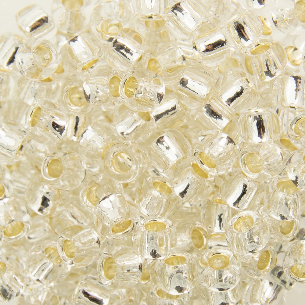 8/0 TOHO ROUND Silver Lined Crystal Seed Bead (8g)