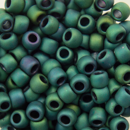 8/0 TOHO ROUND Matte Color Iris Teal Seed Bead (8g)