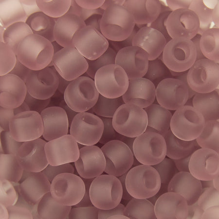 8/0 TOHO ROUND Transparent Frosted Light Amethyst Seed Bead (8g)