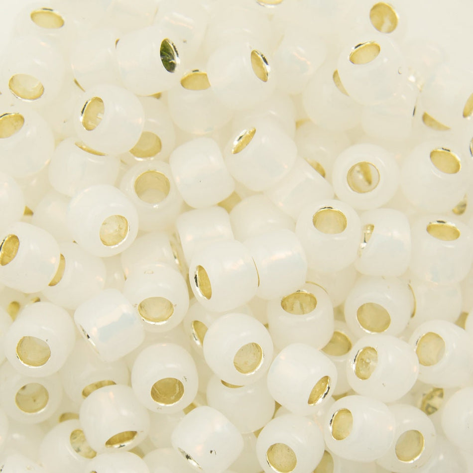 8/0 TOHO ROUND Silver Lined Milky White Seed Bead (8g)