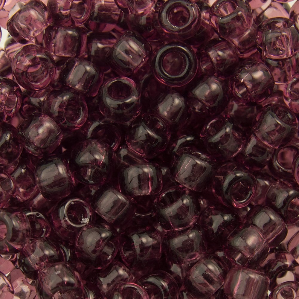 8/0 TOHO ROUND Transparent Medium Amethyst Seed Bead (8g)