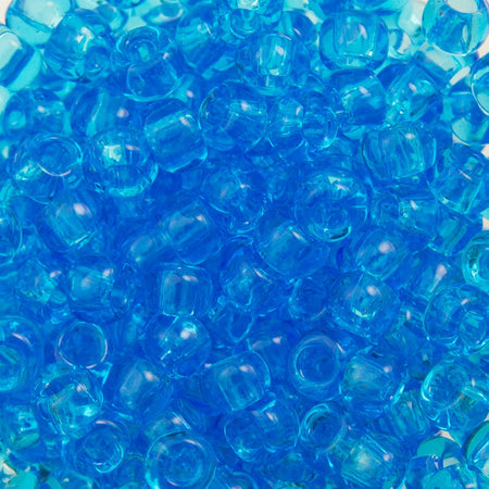 8/0 TOHO ROUND Transparent Dark Aquamarine Seed Bead (8g)