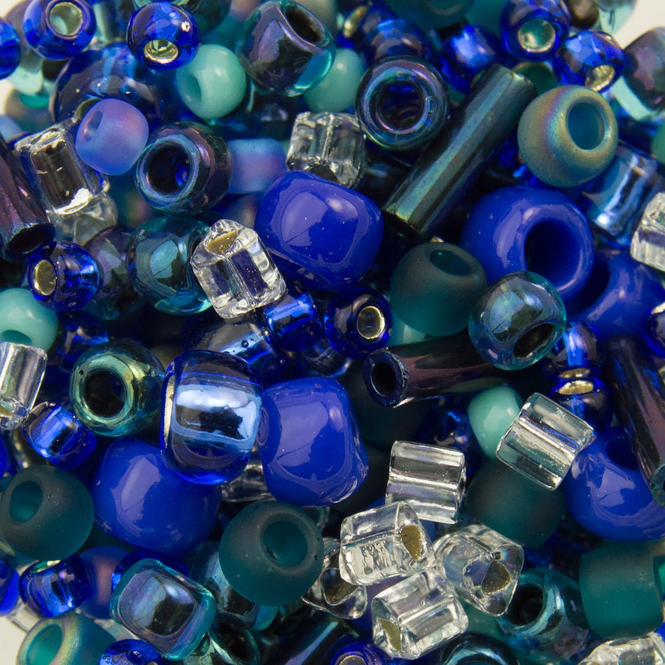 ASSORTED TOHO Seed Bead Mahou Mix - Blue / Green