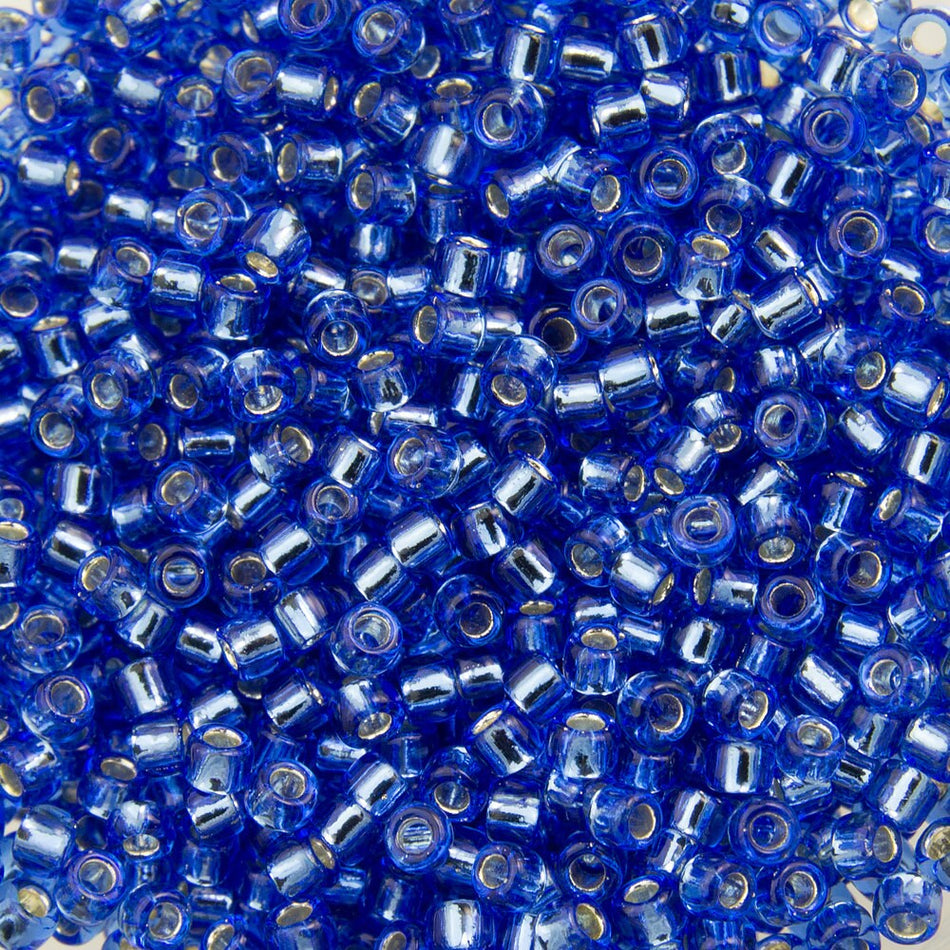 15/0 TOHO ROUND Silver Lined Sapphire Seed Bead (8g)