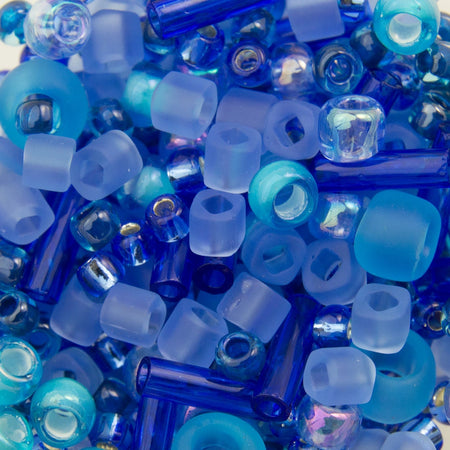 ASSORTED TOHO Seed Bead Amamizu Mix - Blue