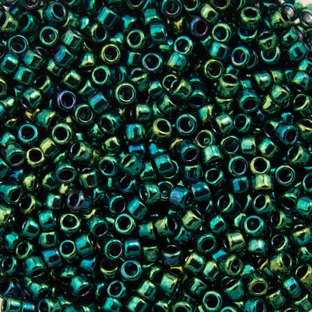 15/0 TOHO ROUND Higher Metallic June Bug Seed Bead (8g)