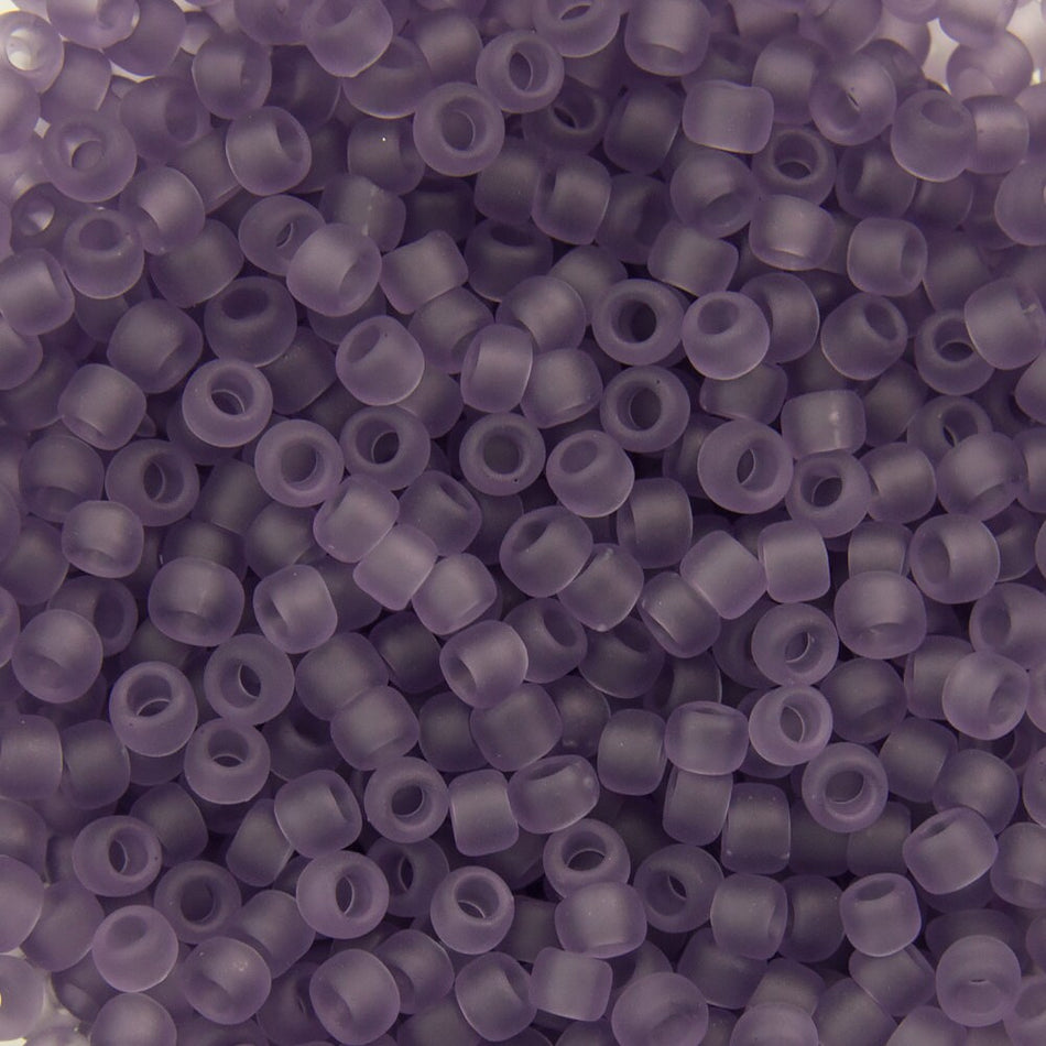 15/0 TOHO ROUND Transparent Frosted Sugar Plum Seed Bead (8g)