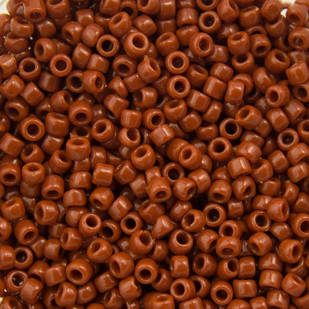 15/0 TOHO ROUND Opaque Terra Cotta Seed Bead (8g)