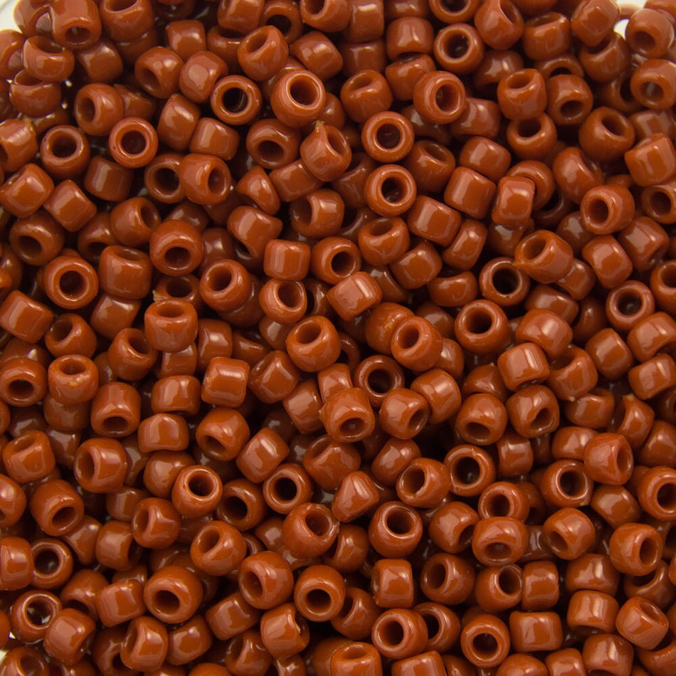 15/0 TOHO ROUND Opaque Terra Cotta Seed Bead (8g)