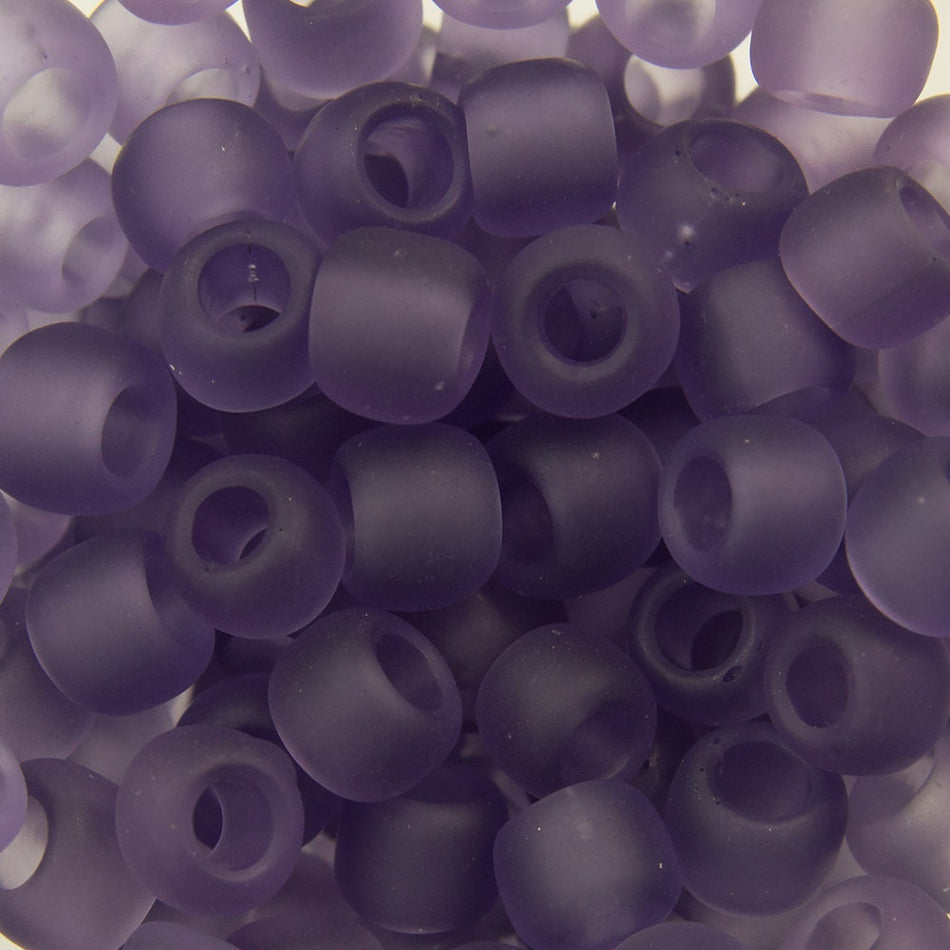 6/0 TOHO ROUND Transparent Frosted Sugar Plum Seed Bead (8g)
