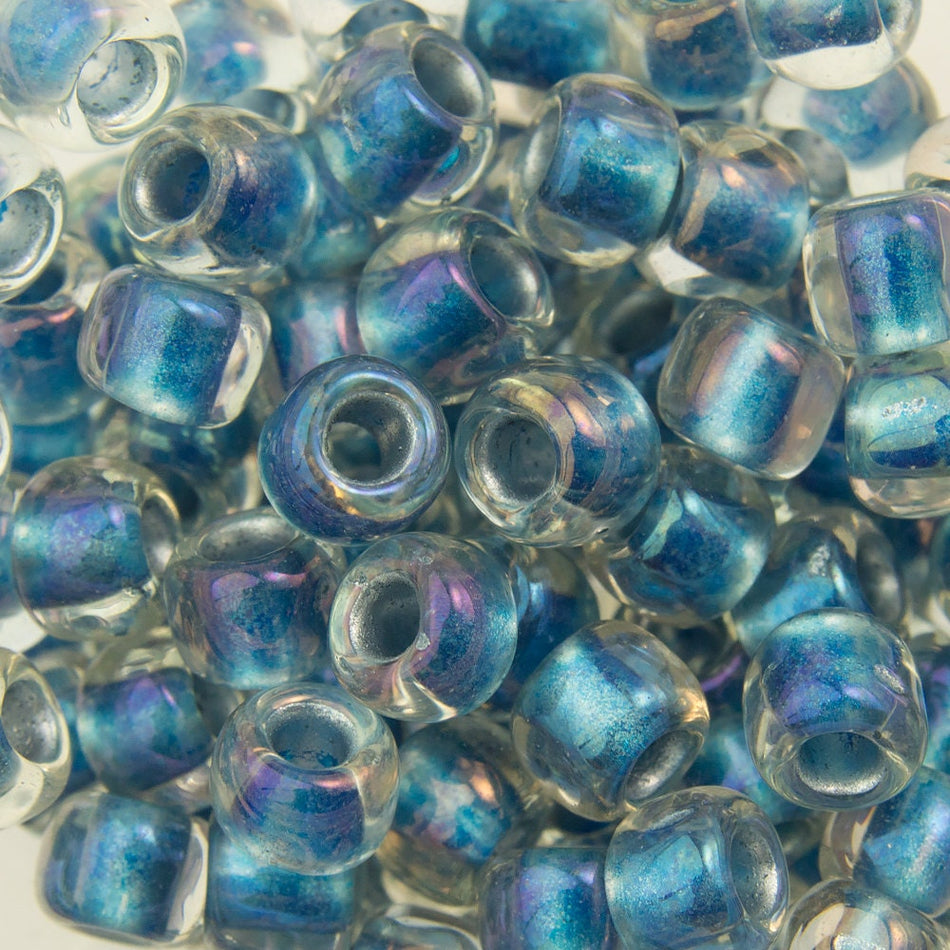 6/0 TOHO ROUND Inside Color Rainbow / Crystal Light Capri Seed Bead (8g)