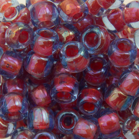 6/0 TOHO ROUND Inside Color Light Sapphire / Hyacinth Lined Seed Bead (8g)