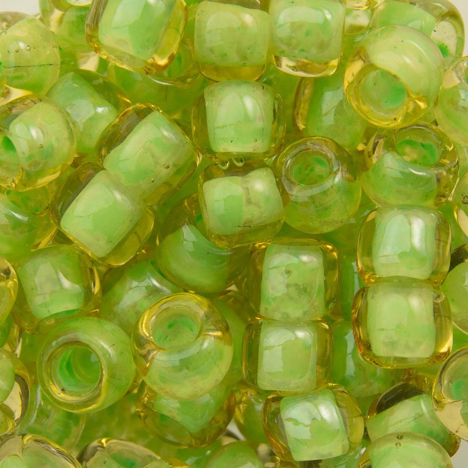 6/0 TOHO ROUND Inside Color Jonquil / Mint Julep Lined Seed Bead (8g)