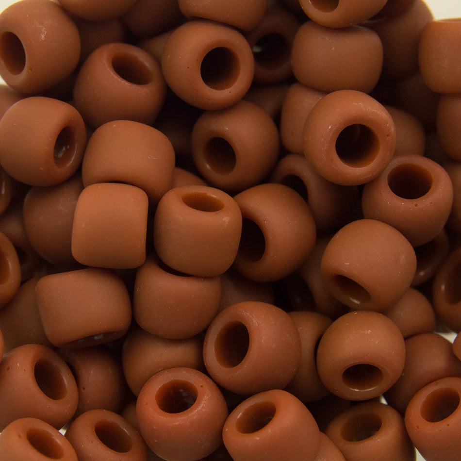 6/0 TOHO ROUND Opaque Frosted Terra Cotta Seed Bead (8g)