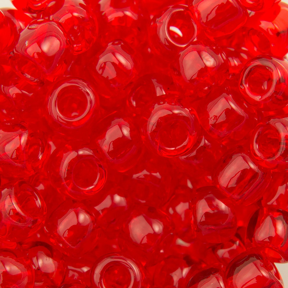 6/0 TOHO ROUND Transparent Siam Ruby Seed Bead (8g)