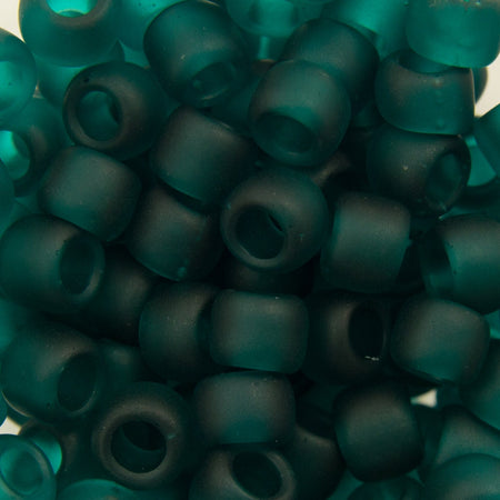 6/0 TOHO ROUND Transparent Frosted Teal Seed Bead (8g)