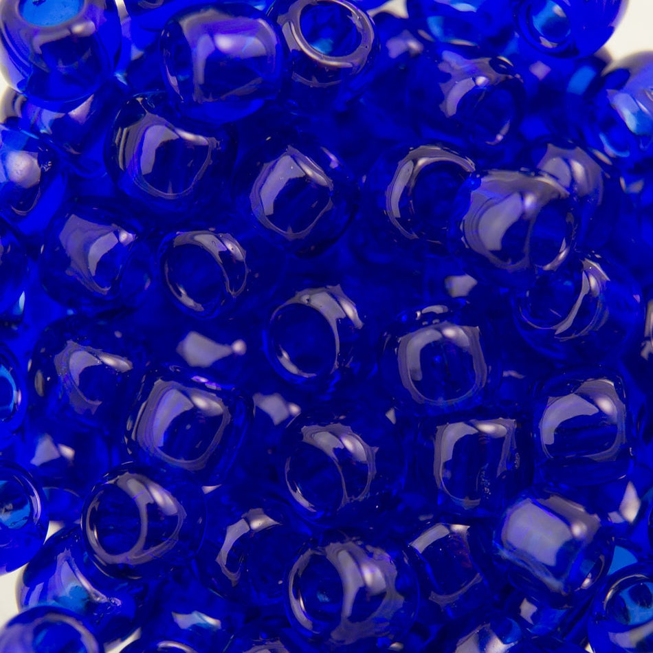 6/0 TOHO ROUND Transparent Cobalt Seed Bead (8g)