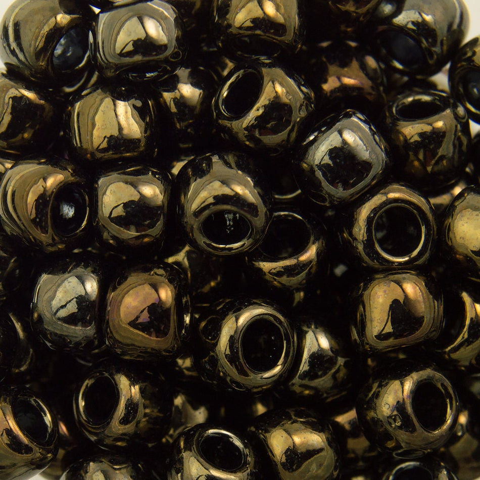 6/0 TOHO ROUND Metallic Iris Brown Seed Bead (8g)