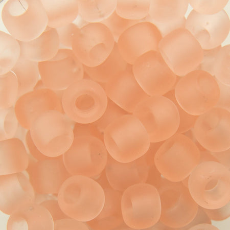 6/0 TOHO ROUND Transparent Frosted Rosaline Seed Bead (8g)