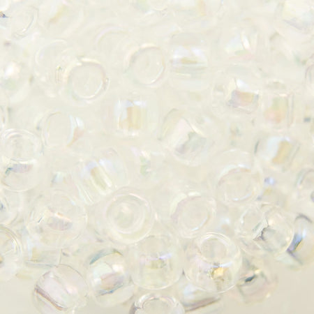 6/0 TOHO ROUND Transparent Rainbow Crystal Seed Bead (8g)