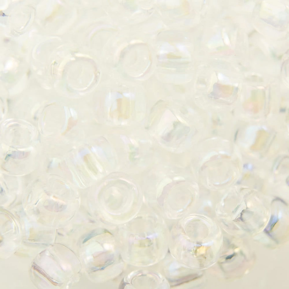 6/0 TOHO ROUND Transparent Rainbow Crystal Seed Bead (8g)