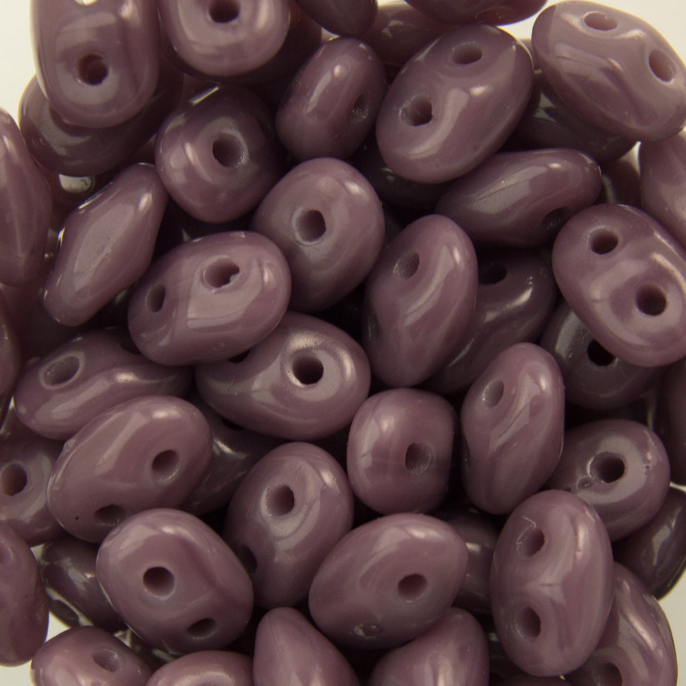 2/5MM MATUBO SUPERDUO Opaque Amethyst Beads