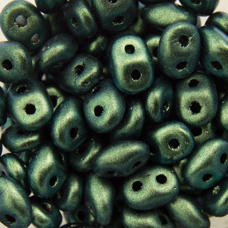 2/5MM MATUBO SUPERDUO Polychrome Aqua Teal Beads