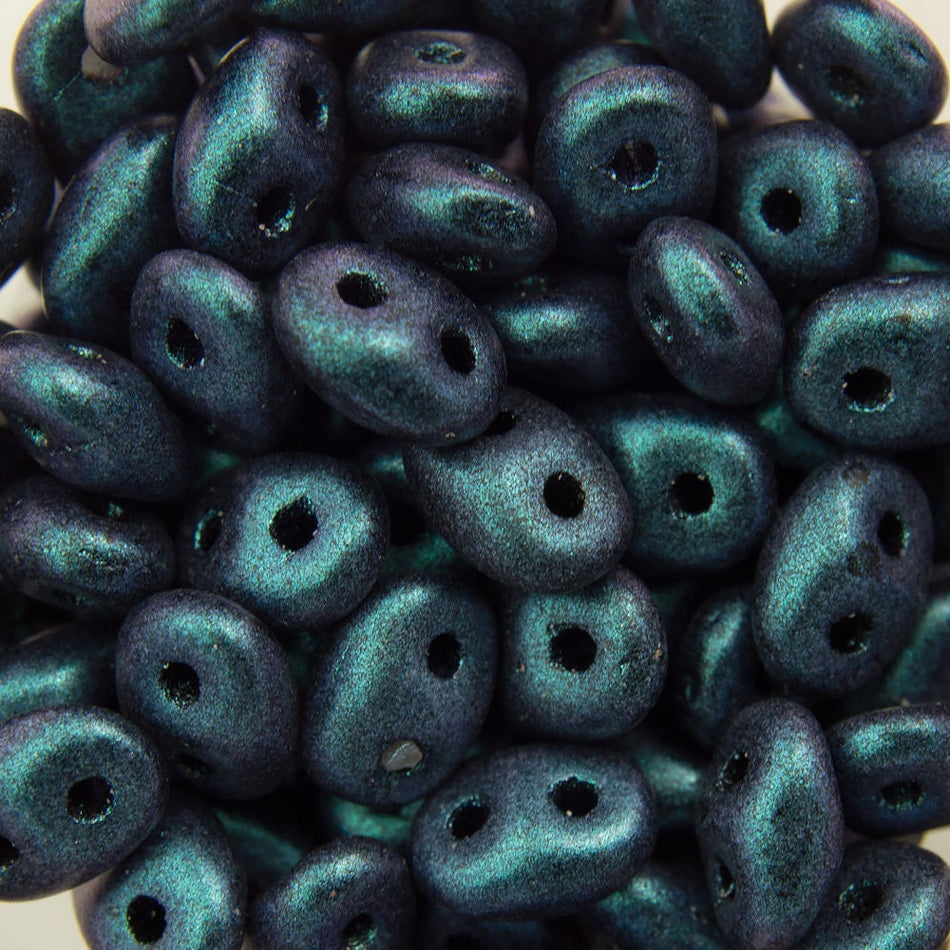 2/5MM MATUBO SUPERDUO Polychrome Indigo Orchid Beads