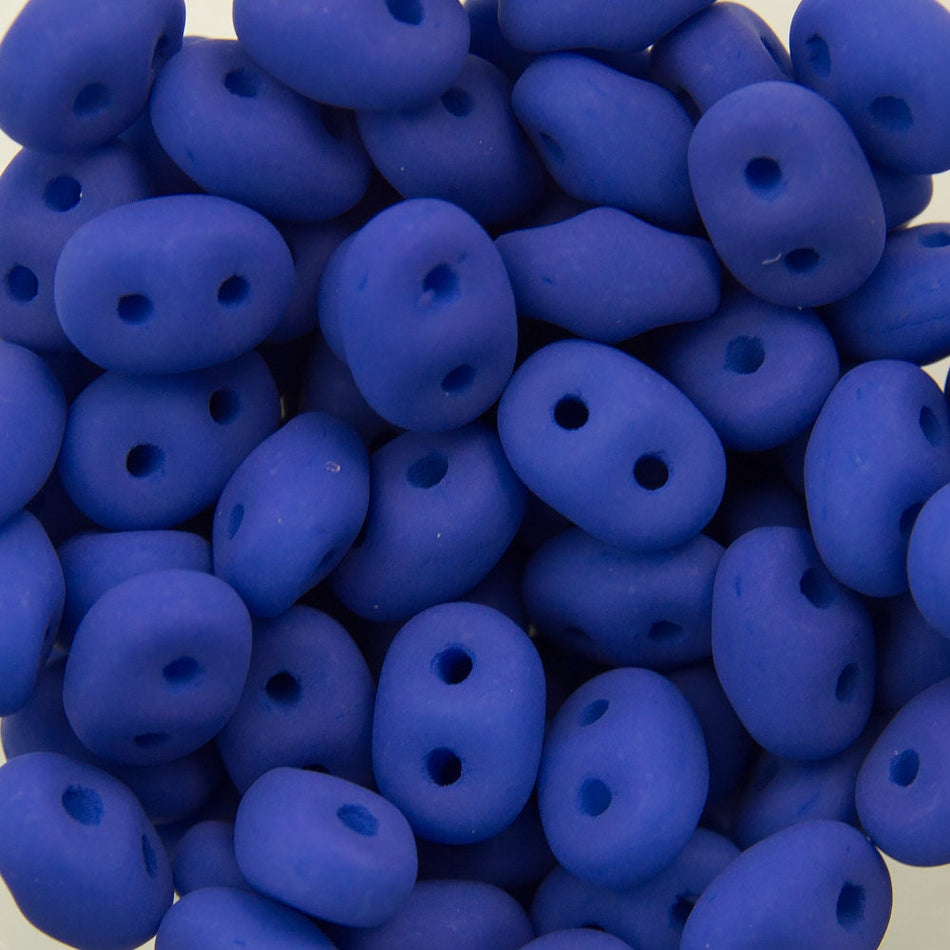 2/5MM MATUBO SUPERDUO Neon Blue Beads