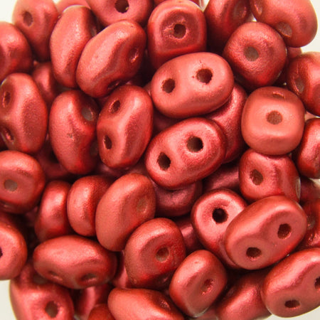 2/5MM MATUBO SUPERDUO Matte Metallic Lava Beads