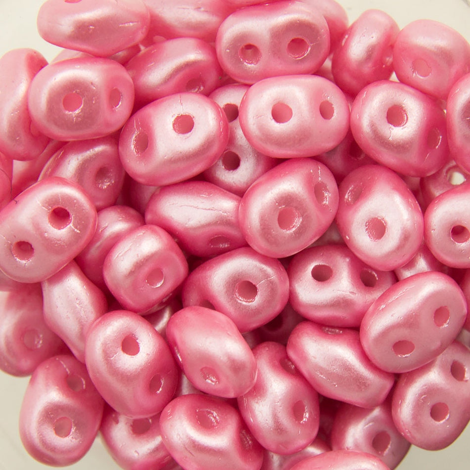 2/5MM MATUBO SUPERDUO Pearl Coat Flamingo Beads
