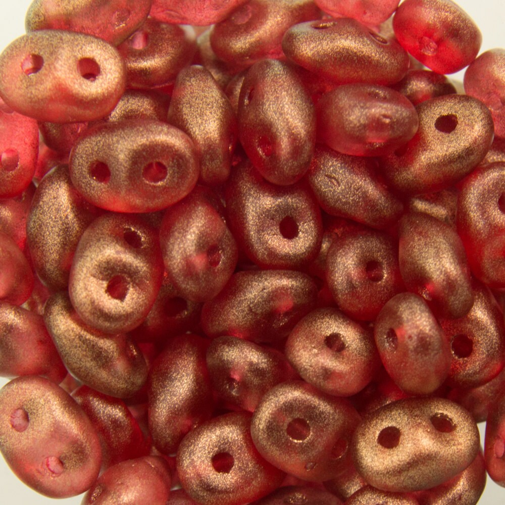 2/5mm MATUBO SUPERDUO Halo Cardinal Beads