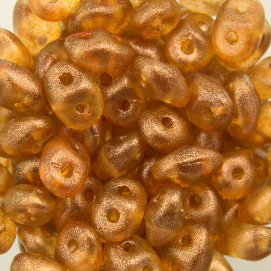 2/5MM MATUBO SUPERDUO Halo Sandalwood Beads