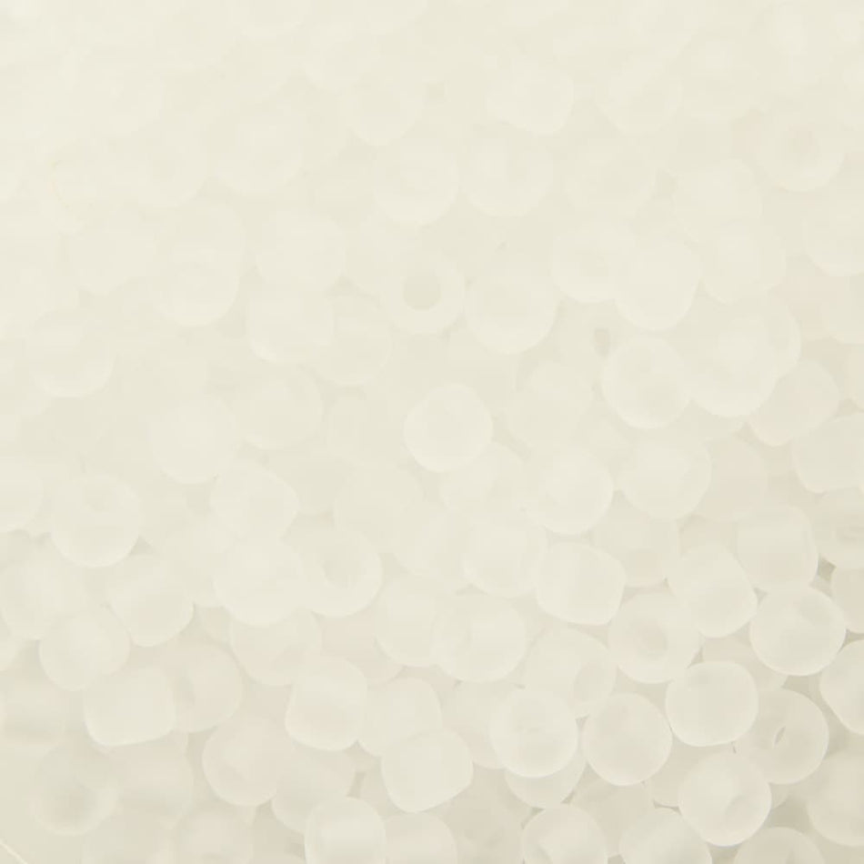 11/0 TOHO ROUND Transparent Frosted Crystal Seed Bead (8g)