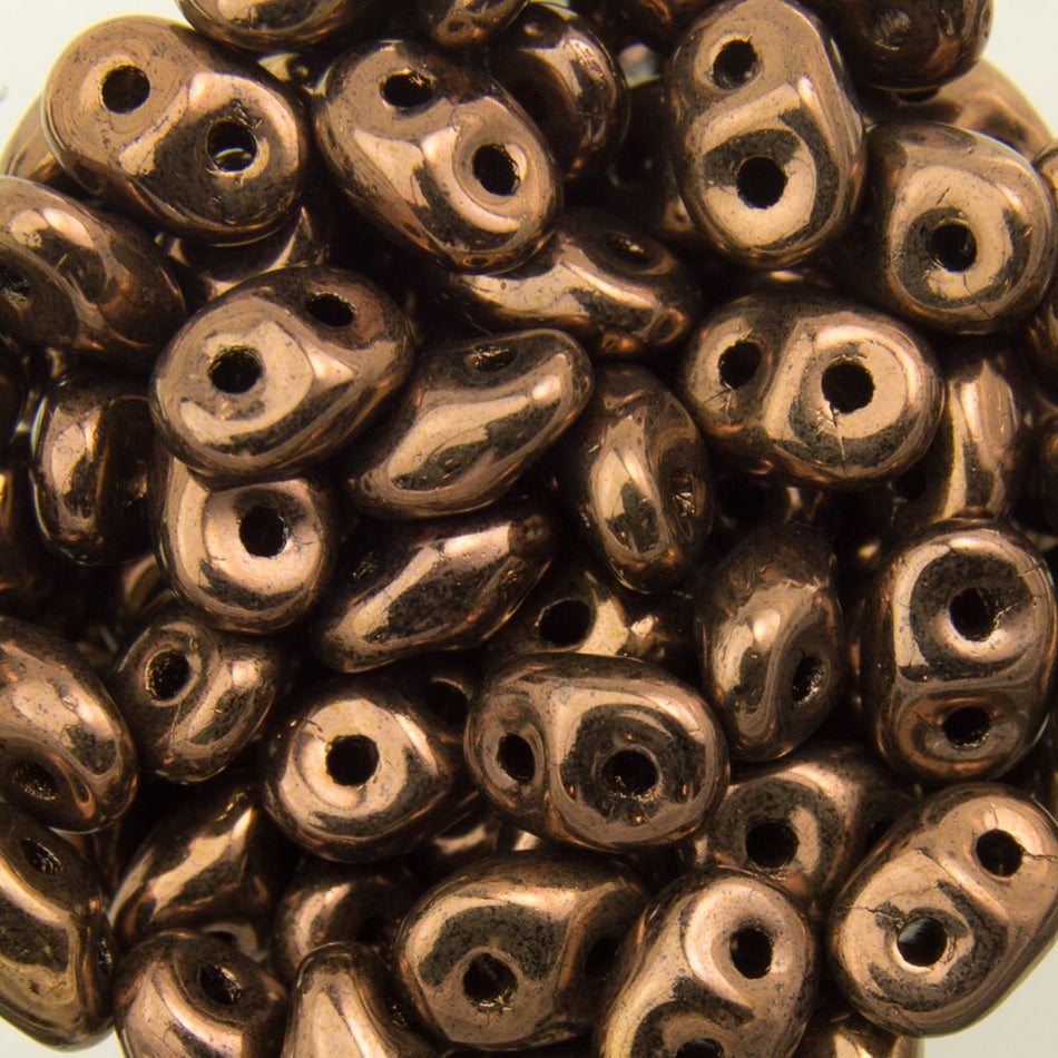 2/5MM MATUBO SUPERDUO Dark Bronze Beads