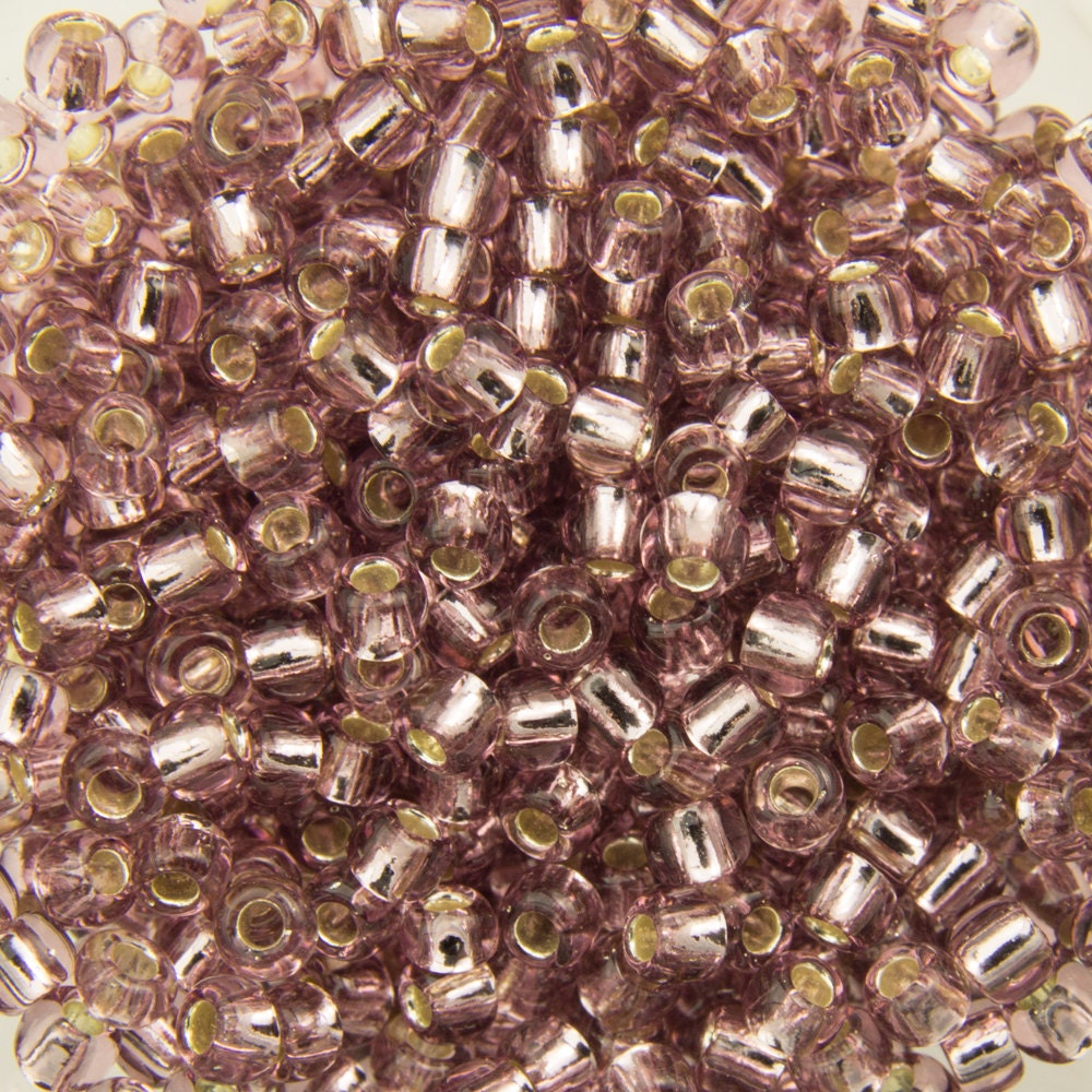 11/0 TOHO ROUND Silver Lined Light Amethyst Seed Bead (8g)